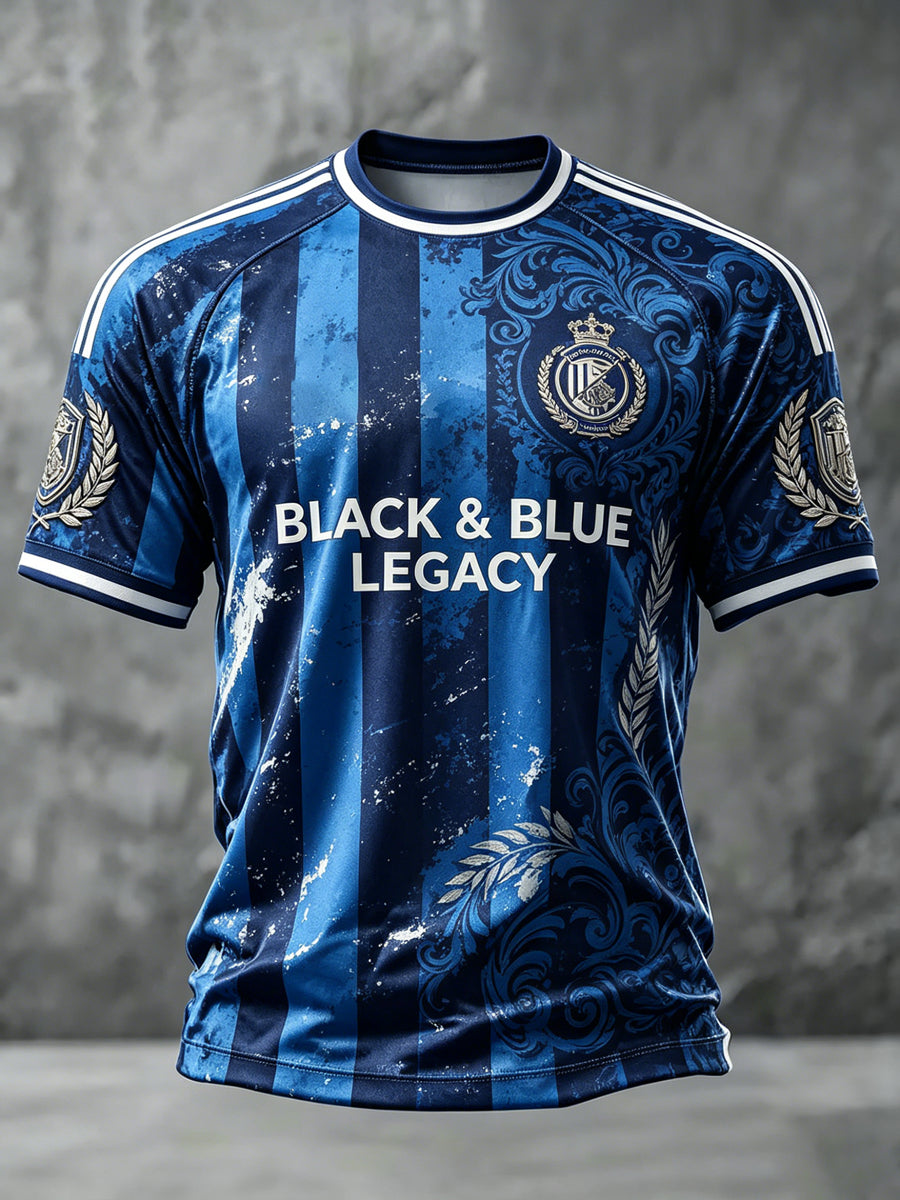 T-shirt décontracté à manches courtes imprimé pour amateur de football, club masculin du Cercle Bruges K.V.