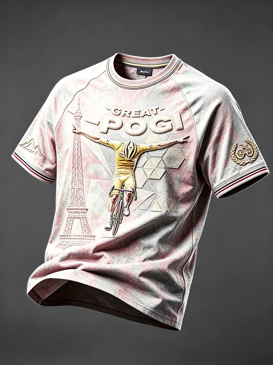 T-shirt Décontracté Tour de France POGI Print Homme