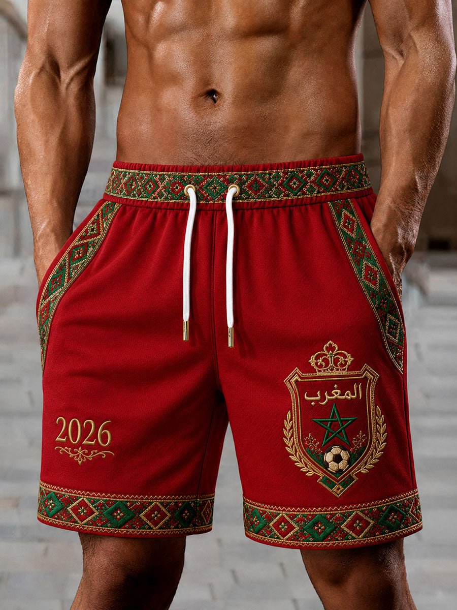 Shorts de football pour hommes Maroc 2026