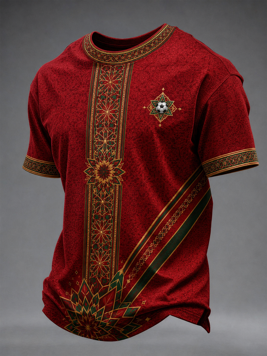 T-shirt homme MAROC à manches courtes imprimé