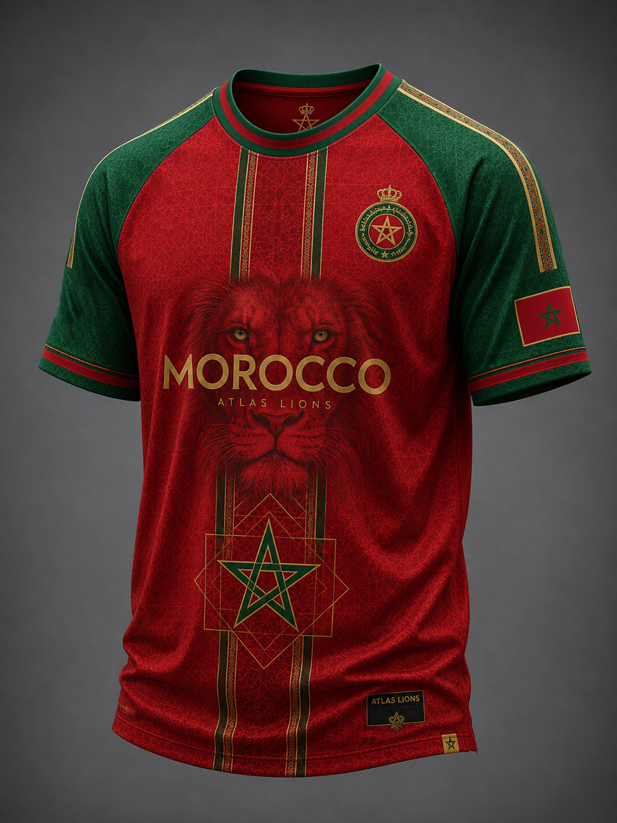 T-shirt manches courtes imprimé MAROC pour homme