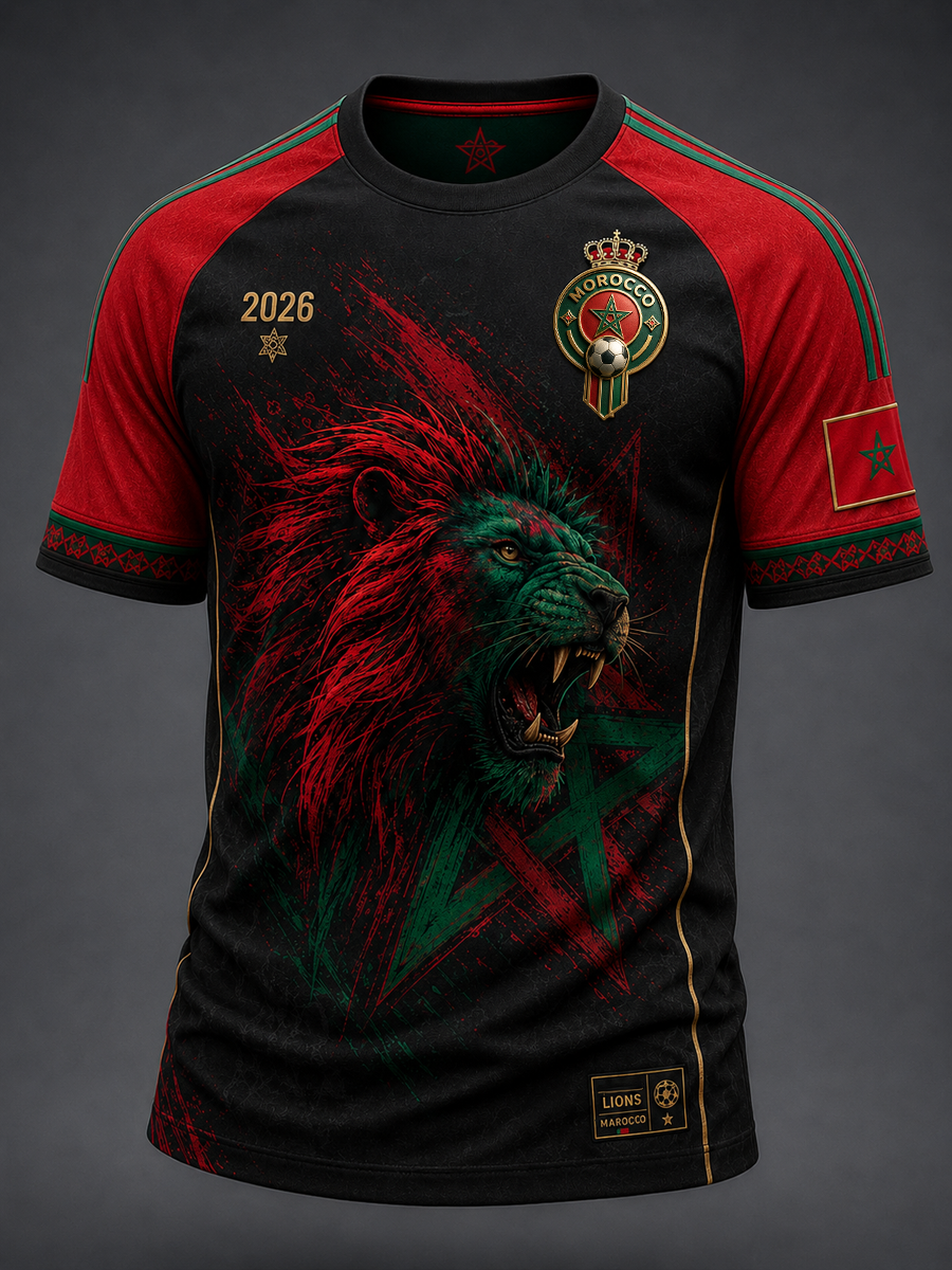 T-shirt manches courtes imprimé MAROC pour homme