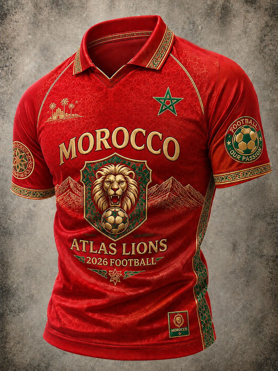 T-shirts de football pour hommes Maroc 2026