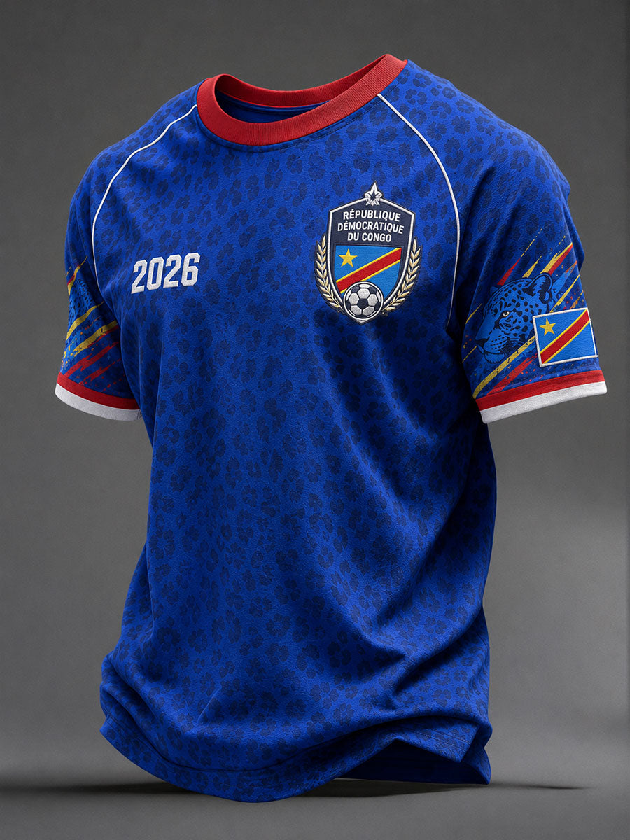 T-shirts de football pour hommes de la République démocratique du Congo 2026