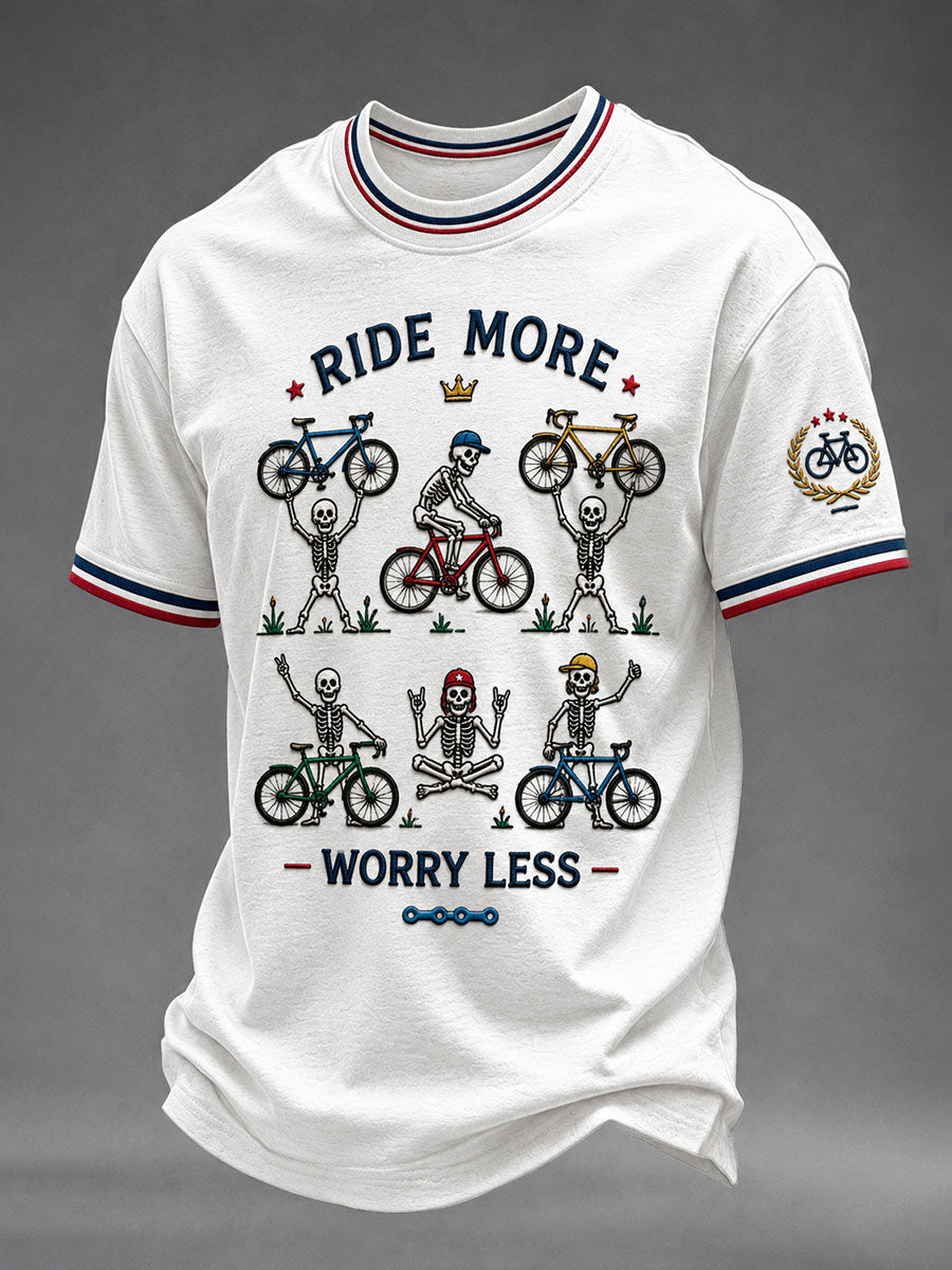 T-shirt à manches courtes Ride More Worry Less Homme