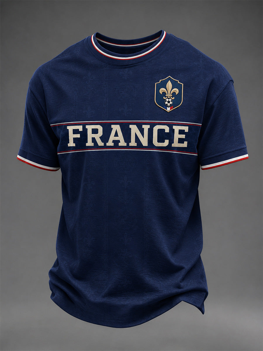 T-shirt décontracté imprimé pour hommes, cadeau idéal pour les fans de football