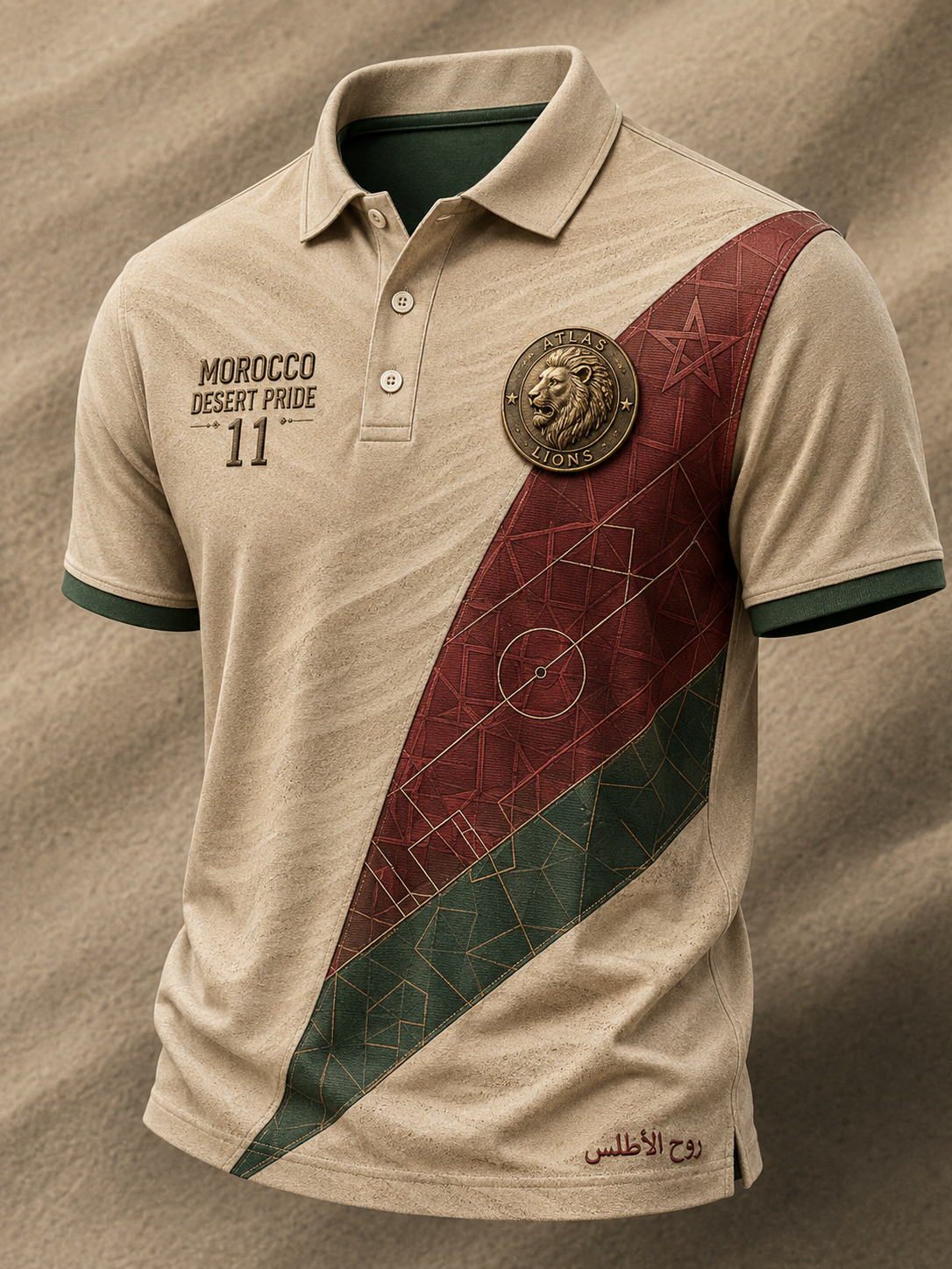 T-shirt manches courtes de football marocain pour homme