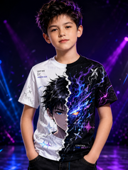 Kpop Demon Hunters Print Short Sleeve T-Shirt