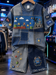 Super Mario Bros Short-Sleeve Shirt Set