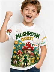 Super Mario Print Short Sleeve T-Shirt