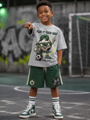 Sport Style Short-Sleeve Shirt Set