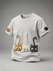 Interesting Animals Print Short Sleeve T-Shirt