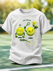 Children's Sports Style Print Short Sleeve T-Shirt