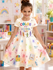 Back-To-School Season Art Print Casual Dress