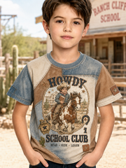 Back-To-School Season Print Short Sleeve T-Shirt