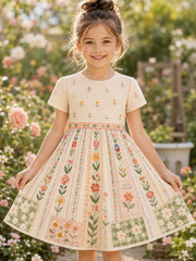 Children's Flowers Casual Dress