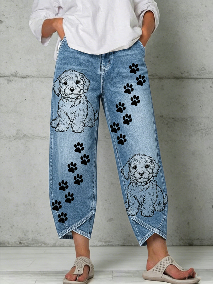 Pantalons pour femme à imprimé animalier