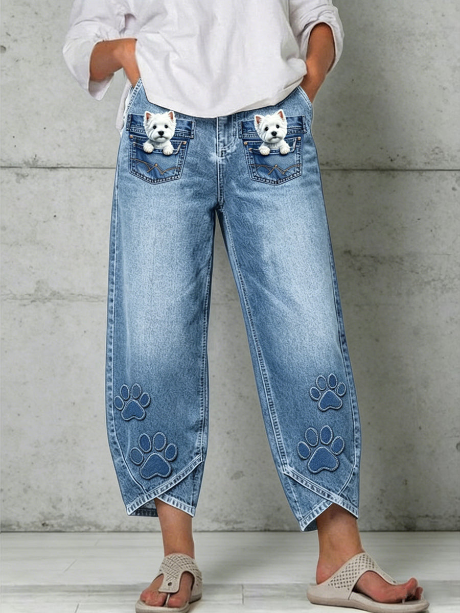 Pantalons pour femme à imprimé animalier