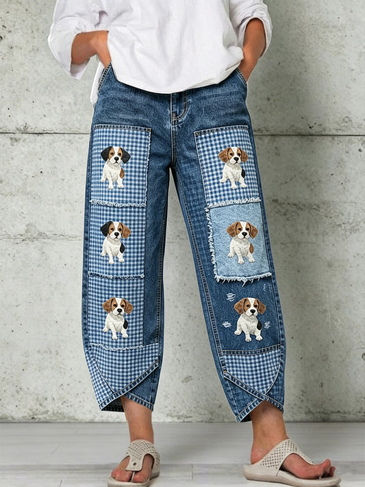 Pantalons pour femme à imprimé animalier