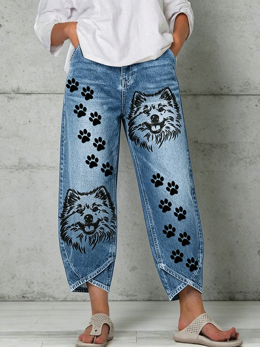 Pantalons pour femme à imprimé animalier