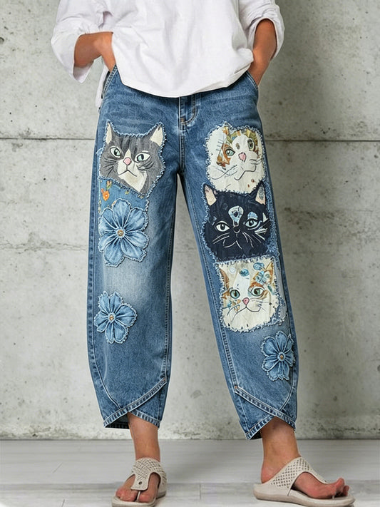 Pantalons pour femme à imprimé animalier