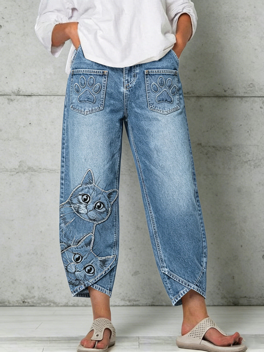 Pantalons pour femme à imprimé animalier