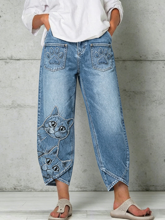 Pantalons pour femme à imprimé animalier