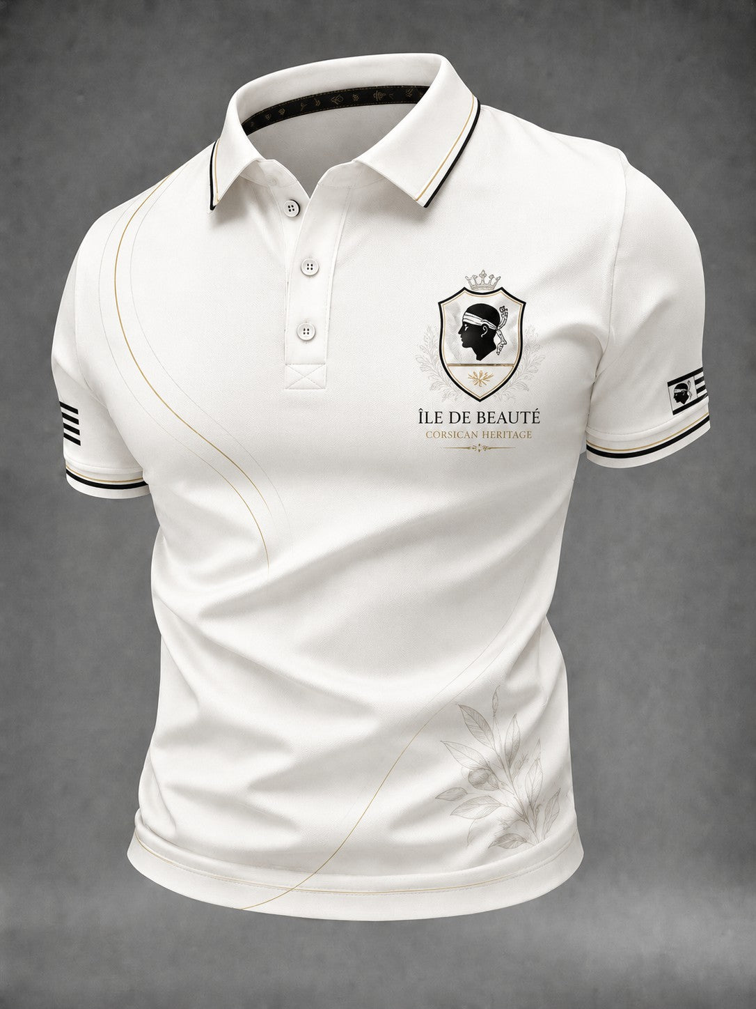 Chemise pour homme à imprimé du drapeau de la Corse