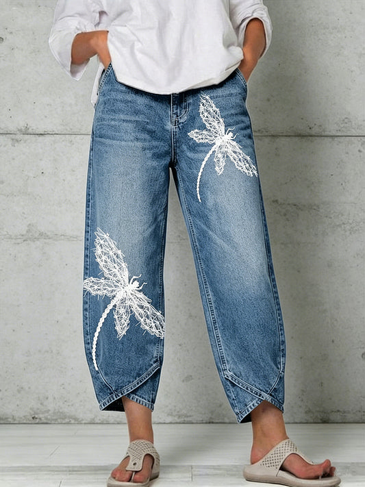 Pantalon Femme Animal Dragonfly Art Print