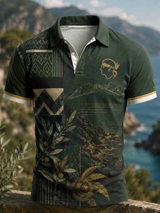 Chemise pour homme à imprimé «L’Île de Beauté – Corse»