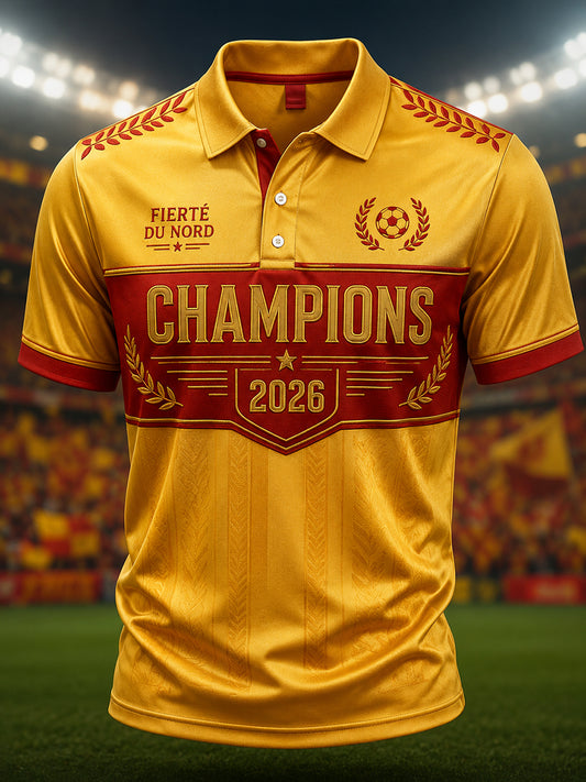 Chemise à imprimé championne 2026 pour homme