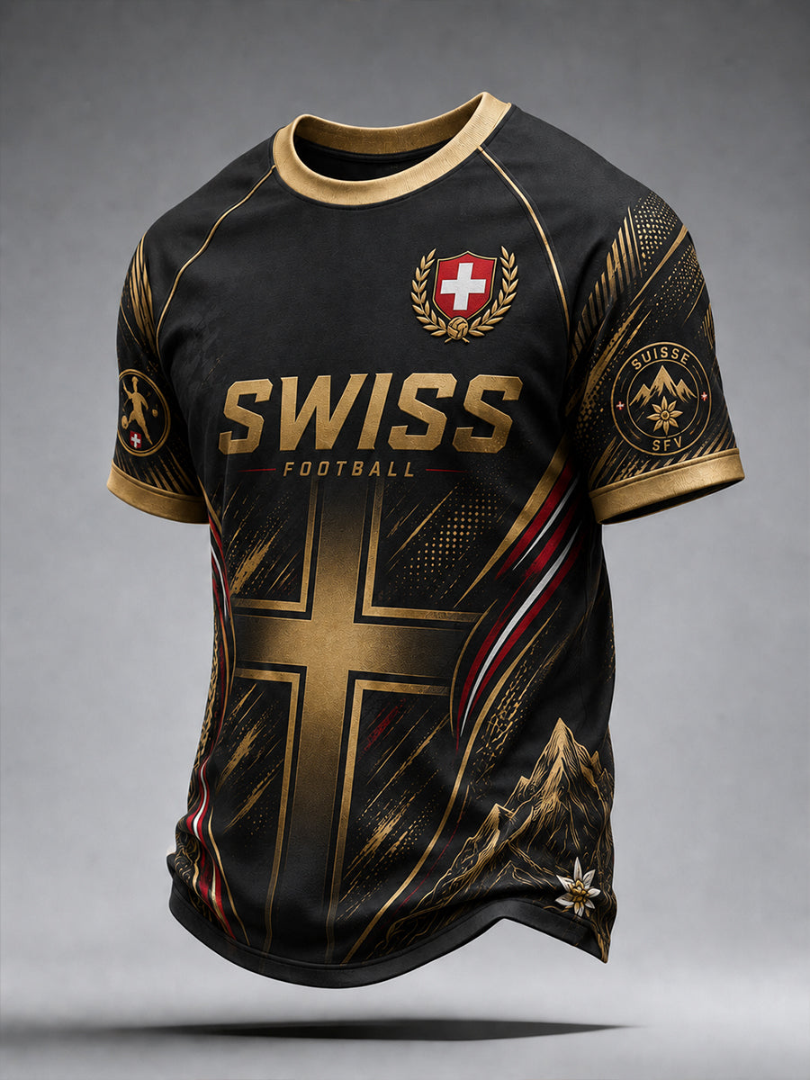 Tee-shirt Homme Manches Courtes Imprimé Football