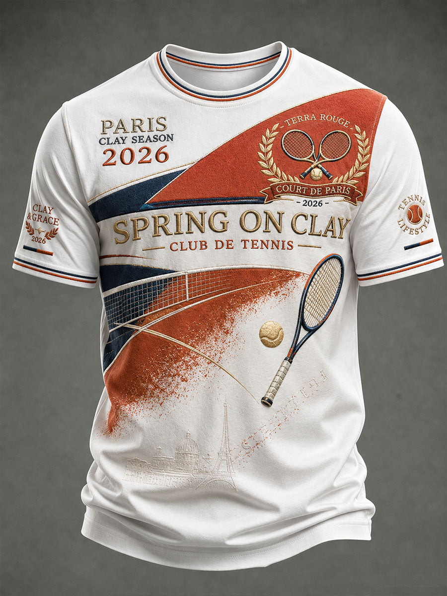 T-shirt à manches courtes pour le tournoi de tennis masculin Franch