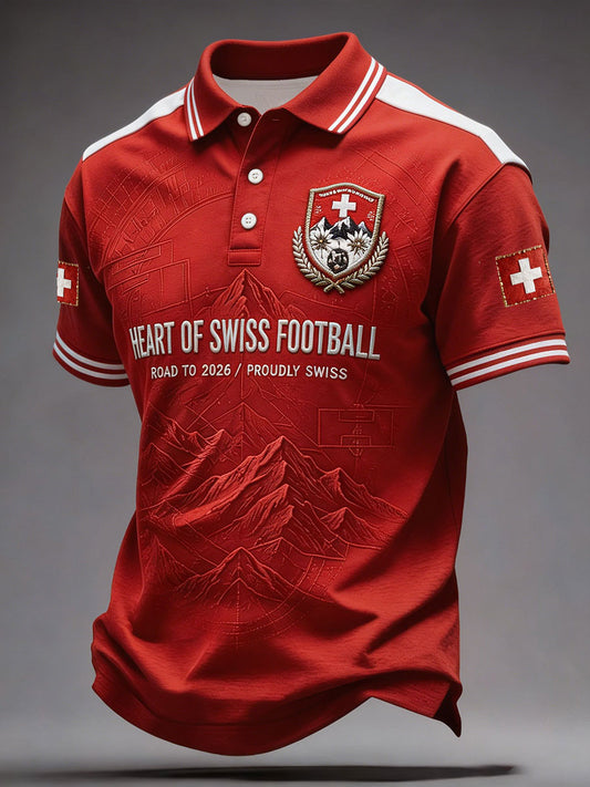 L'art suisse amoureux du football des hommes a imprimé des hauts occasionnels