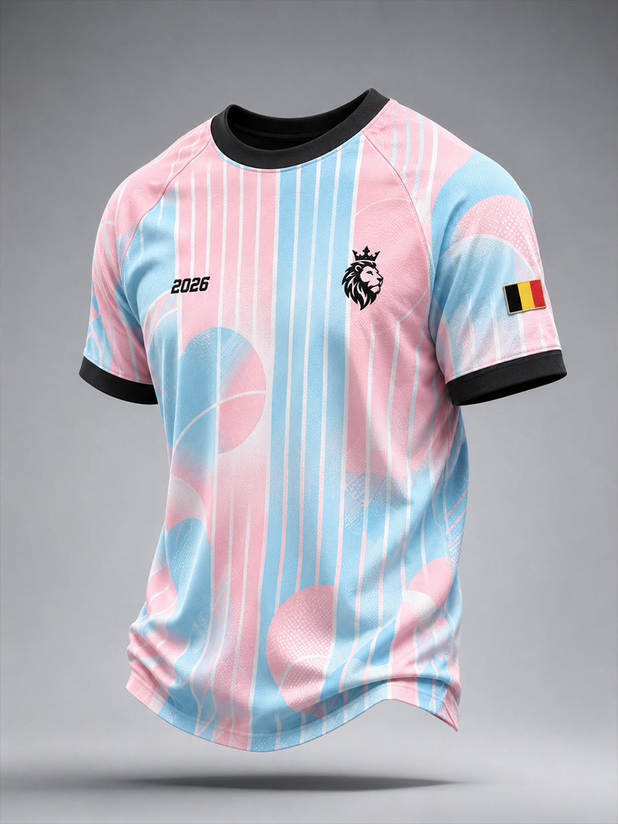 T-shirt à manches courtes et manches raglan pour hommes, imprimé sur le thème du football