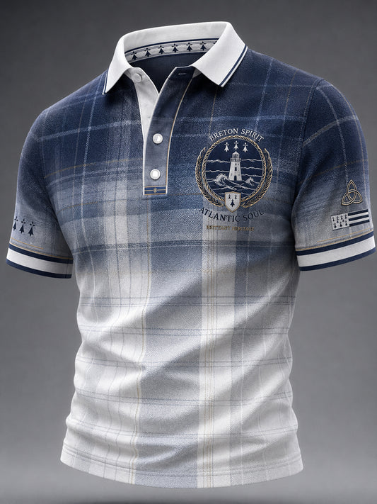 Haut Décontracté France Brittany Celtic Print Homme
