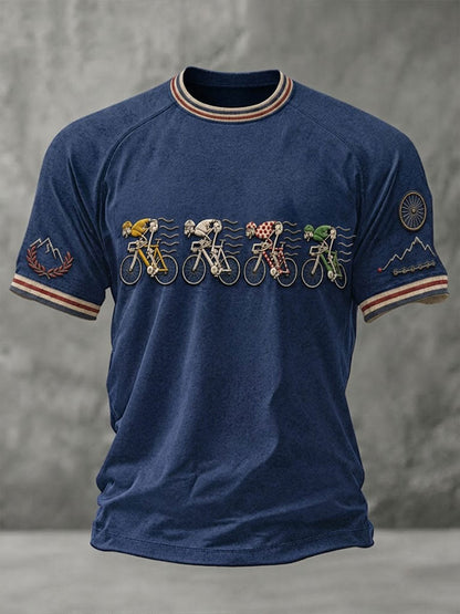 T-shirt à manches courtes pour homme, modèle skeleton pour vélo