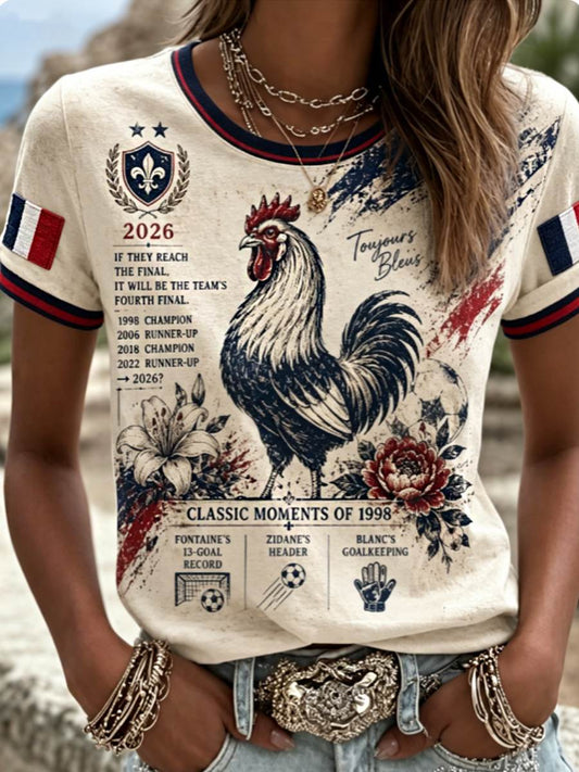 T-shirt à manches courtes pour femme