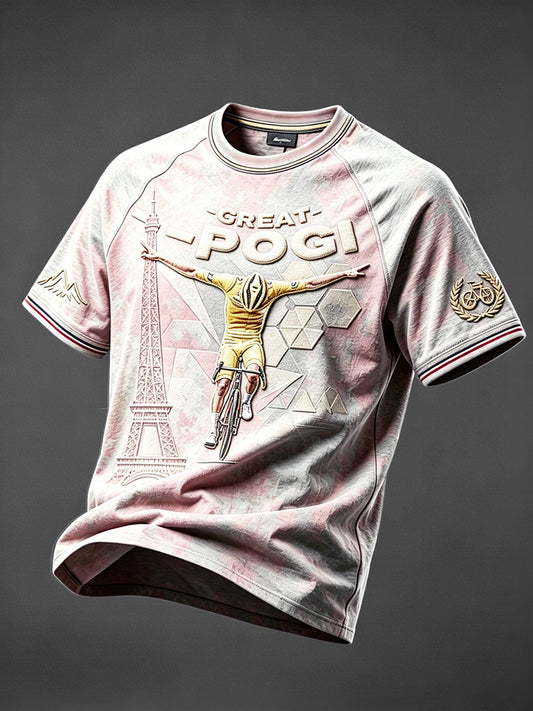 T-shirt Décontracté Tour de France POGI Print Homme