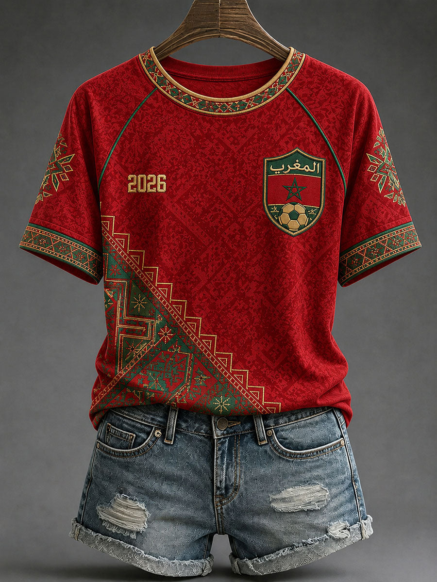 T-shirts de football du Maroc 2026 des femmes