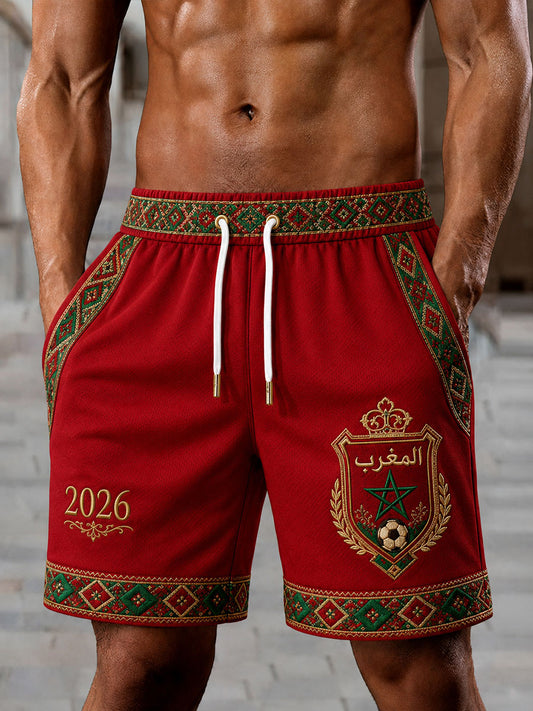 Shorts de football pour hommes Maroc 2026