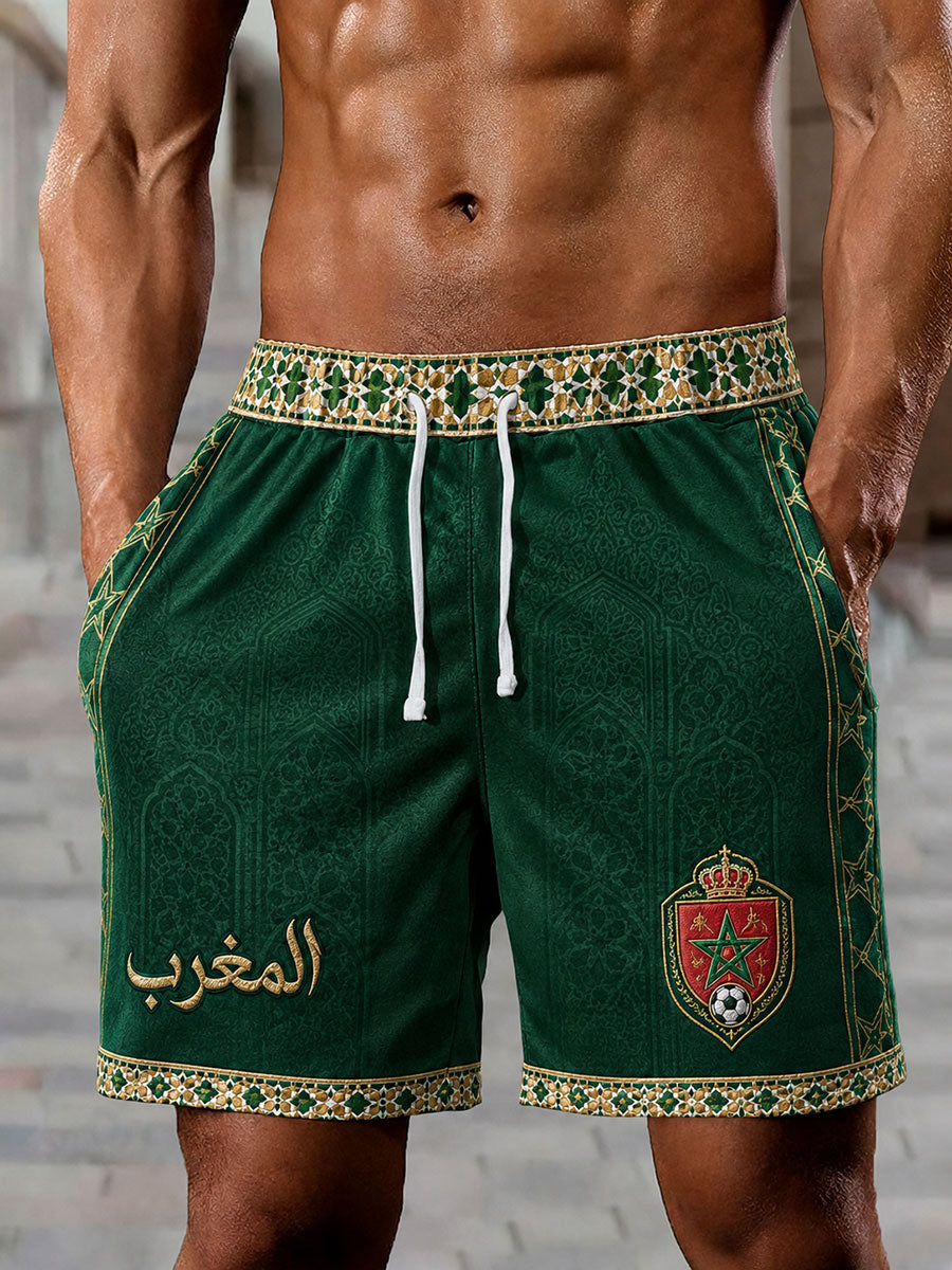 Short de football 2026 Morocco pour homme
