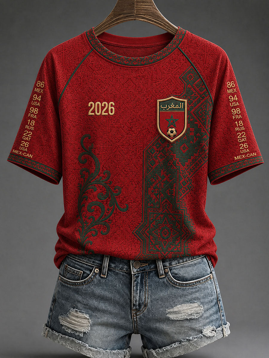 T-shirts de football du Maroc 2026 des femmes