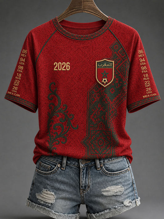T-shirts de football du Maroc 2026 des femmes