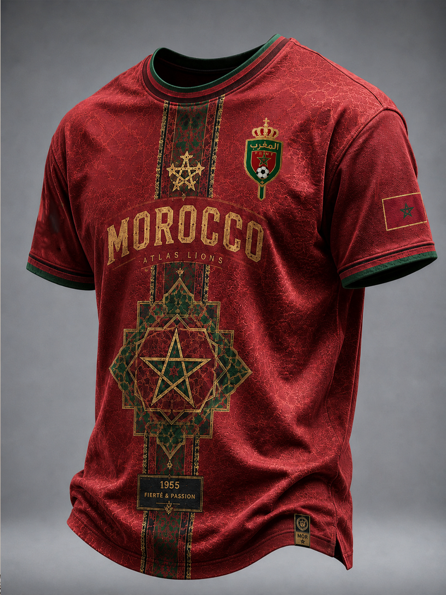 T-shirt homme MAROC à manches courtes imprimé