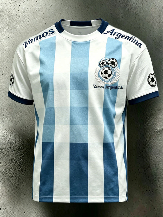 Équipe de football populaire pour hommes acclamant t-shirt à manches courtes