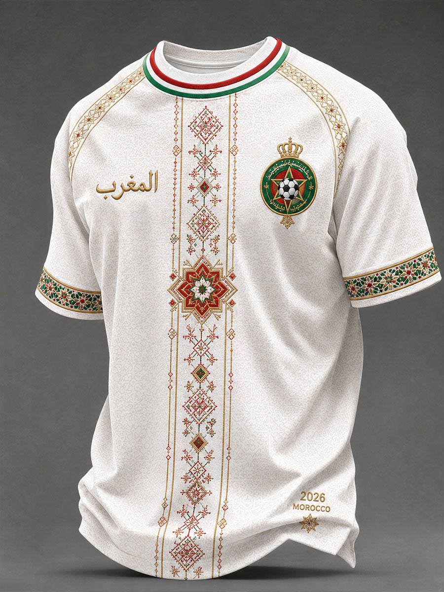T-shirts de football pour hommes Maroc 2026