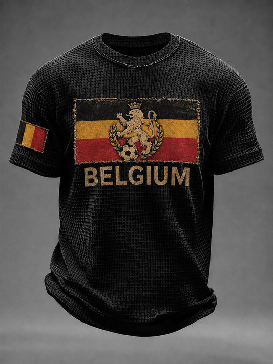Manches courtes Belgium Football Waffle Homme