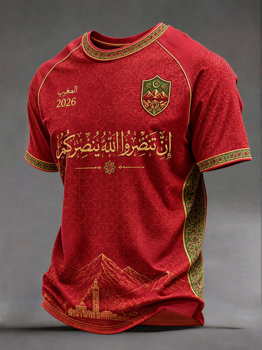 T-shirts de football pour hommes Maroc 2026
