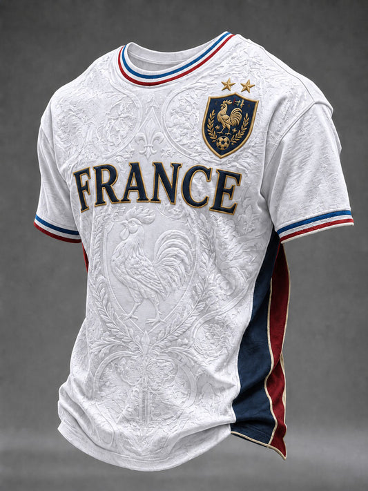 T-shirt homme imprimé France Football